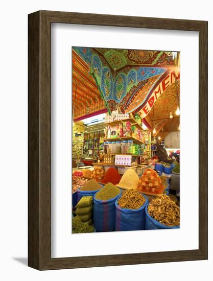 Spice Stall, Medina, Meknes, Morocco, North Africa, Africa-Neil-Framed Photographic Print