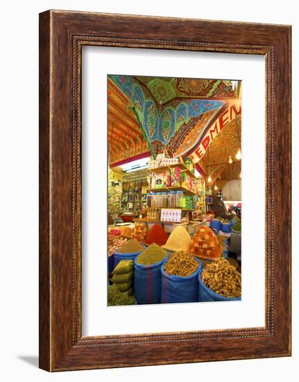 Spice Stall, Medina, Meknes, Morocco, North Africa, Africa-Neil-Framed Photographic Print