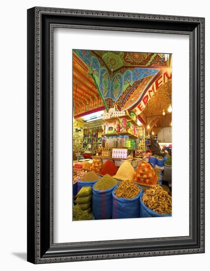 Spice Stall, Medina, Meknes, Morocco, North Africa, Africa-Neil-Framed Photographic Print