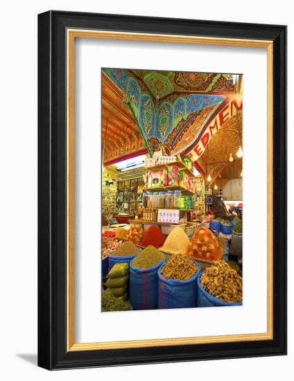 Spice Stall, Medina, Meknes, Morocco, North Africa, Africa-Neil-Framed Photographic Print