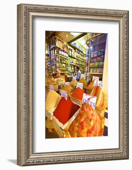 Spice Stall, Medina, Meknes, Morocco, North Africa, Africa-Neil-Framed Photographic Print