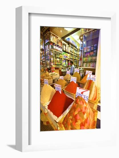 Spice Stall, Medina, Meknes, Morocco, North Africa, Africa-Neil-Framed Photographic Print