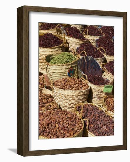 Spices and Dates for Sale in the Market or Souk of Aswan, Egypt, North Africa, Africa-Tuul-Framed Photographic Print