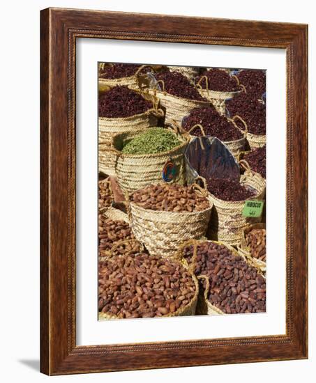 Spices and Dates for Sale in the Market or Souk of Aswan, Egypt, North Africa, Africa-Tuul-Framed Photographic Print