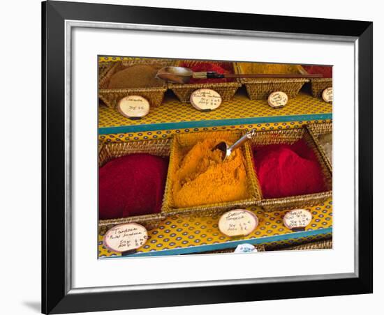 Spices at the Outdoor Market, Nice, France-Charles Sleicher-Framed Photographic Print