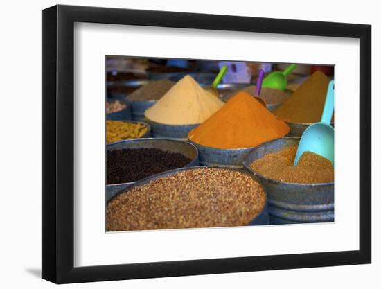 Spices, Fez, Morocco, North Africa, Africa-Neil Farrin-Framed Photographic Print