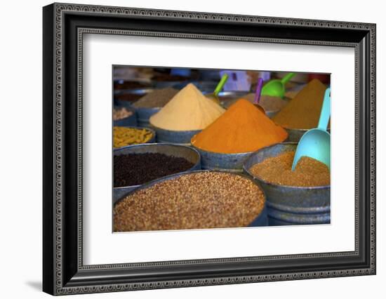 Spices, Fez, Morocco, North Africa, Africa-Neil Farrin-Framed Photographic Print