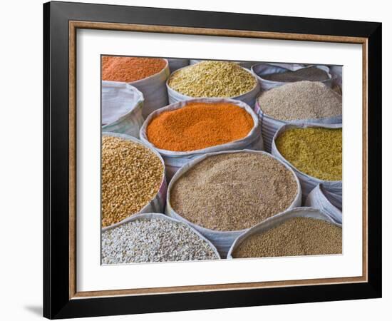 Spices For Sale, Addis Ababa, Ethiopia, Africa-Michael Runkel-Framed Photographic Print