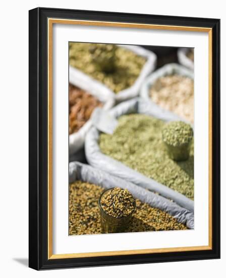 Spices for Sale, Market, Darjeeling, West Bengal, India-Jane Sweeney-Framed Photographic Print