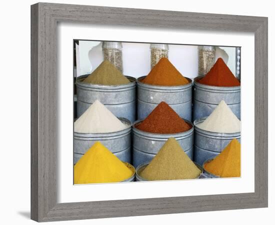 Spices for Sale, Marrakesh, Morocco, North Africa, Africa-Thouvenin Guy-Framed Photographic Print