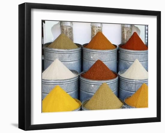 Spices for Sale, Marrakesh, Morocco, North Africa, Africa-Thouvenin Guy-Framed Photographic Print