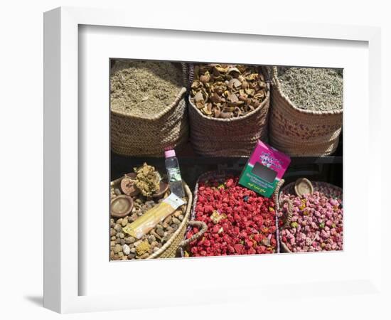 Spices for Sale, Souk in the Medina, Marrakech (Marrakesh), Morocco, North Africa-Nico Tondini-Framed Photographic Print