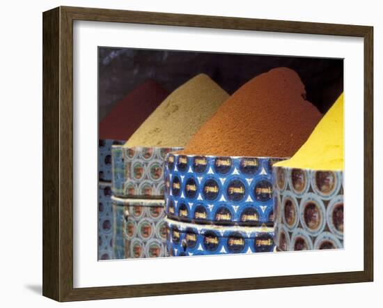 Spices in the Market, Morocco-Merrill Images-Framed Photographic Print