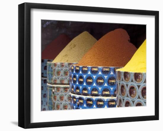 Spices in the Market, Morocco-Merrill Images-Framed Photographic Print