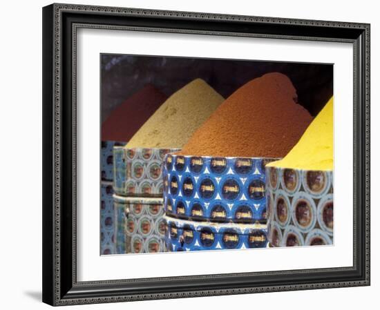 Spices in the Market, Morocco-Merrill Images-Framed Photographic Print