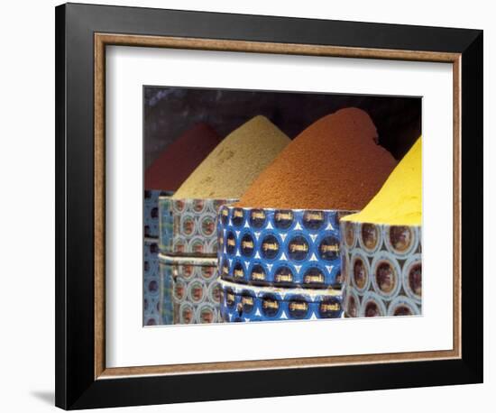 Spices in the Market, Morocco-Merrill Images-Framed Photographic Print