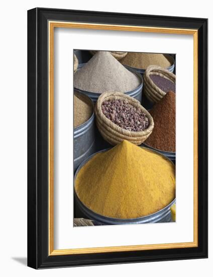 Spices in the Souk, Marrakech, Morocco, North Africa, Africa-Stuart Black-Framed Photographic Print