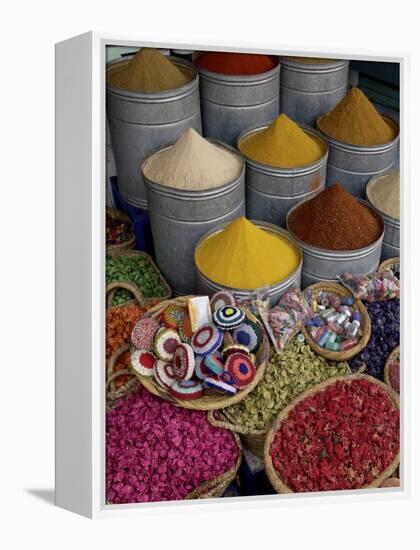 Spices in the Souks in the Medina, Marrakesh, Morroco, North Africa, Africa-De Mann Jean-Pierre-Framed Premier Image Canvas