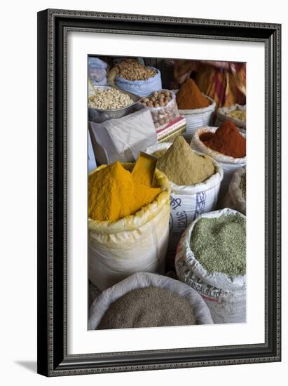 Spices, Jaipur, Rajasthan, India, Asia-Doug Pearson-Framed Premium Photographic Print