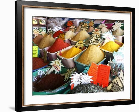 Spices on Stall in Market of Souk Jara, Gabes, Tunisia, North Africa, Africa-Dallas & John Heaton-Framed Photographic Print