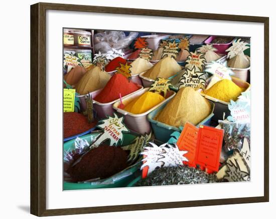 Spices on Stall in Market of Souk Jara, Gabes, Tunisia, North Africa, Africa-Dallas & John Heaton-Framed Photographic Print