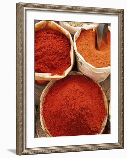 Spices, Tinerhir Souk, Ouarzazate Region, Morocco, North Africa, Africa-Bruno Morandi-Framed Photographic Print