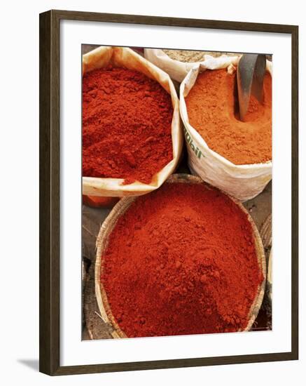 Spices, Tinerhir Souk, Ouarzazate Region, Morocco, North Africa, Africa-Bruno Morandi-Framed Photographic Print