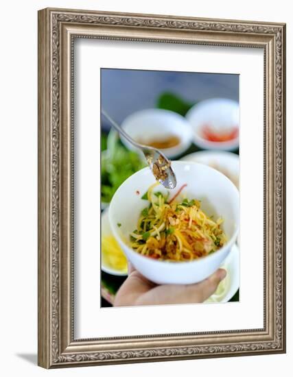 Spicy salad, Vietnamese food, Vietnam, Indochina, Southeast Asia, Asia-Alex Robinson-Framed Photographic Print