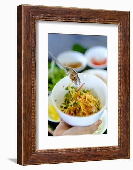 Spicy salad, Vietnamese food, Vietnam, Indochina, Southeast Asia, Asia-Alex Robinson-Framed Photographic Print