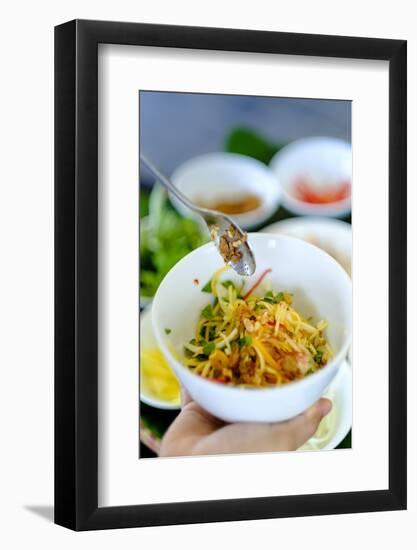 Spicy salad, Vietnamese food, Vietnam, Indochina, Southeast Asia, Asia-Alex Robinson-Framed Photographic Print