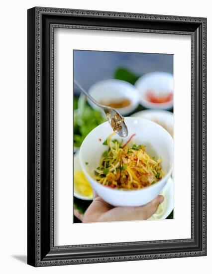 Spicy salad, Vietnamese food, Vietnam, Indochina, Southeast Asia, Asia-Alex Robinson-Framed Photographic Print