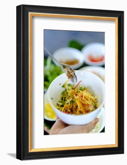 Spicy salad, Vietnamese food, Vietnam, Indochina, Southeast Asia, Asia-Alex Robinson-Framed Photographic Print