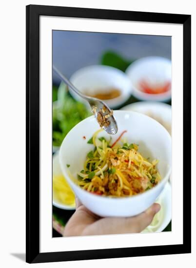 Spicy salad, Vietnamese food, Vietnam, Indochina, Southeast Asia, Asia-Alex Robinson-Framed Photographic Print