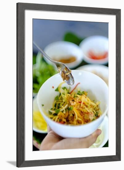 Spicy salad, Vietnamese food, Vietnam, Indochina, Southeast Asia, Asia-Alex Robinson-Framed Photographic Print