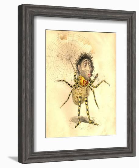 Spider 1873 'Missing Links' Parade Costume Design-Charles Briton-Framed Giclee Print