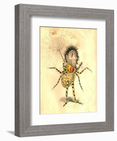 Spider 1873 'Missing Links' Parade Costume Design-Charles Briton-Framed Giclee Print