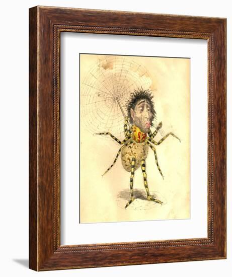 Spider 1873 'Missing Links' Parade Costume Design-Charles Briton-Framed Giclee Print