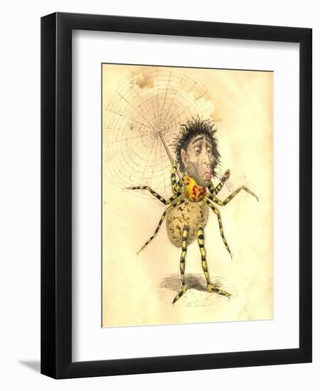 Spider 1873 'Missing Links' Parade Costume Design-Charles Briton-Framed Giclee Print