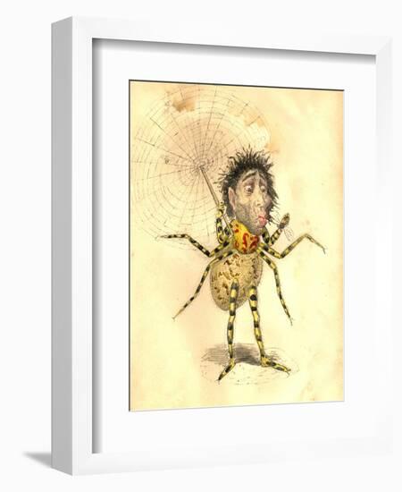 Spider 1873 'Missing Links' Parade Costume Design-Charles Briton-Framed Giclee Print