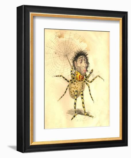 Spider 1873 'Missing Links' Parade Costume Design-Charles Briton-Framed Giclee Print