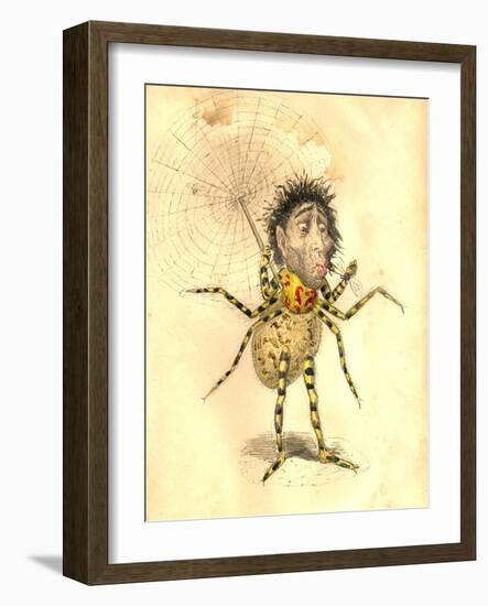 Spider 1873 'Missing Links' Parade Costume Design-Charles Briton-Framed Giclee Print