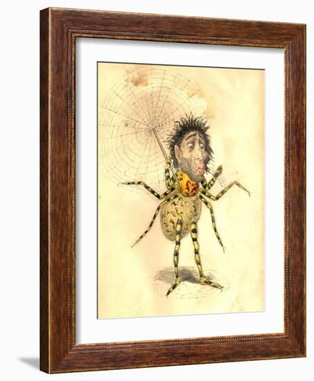 Spider 1873 'Missing Links' Parade Costume Design-Charles Briton-Framed Giclee Print