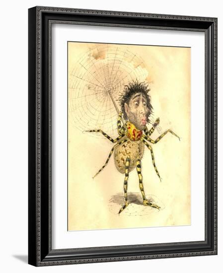 Spider 1873 'Missing Links' Parade Costume Design-Charles Briton-Framed Giclee Print