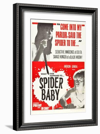Spider Baby, Jill Banner, Beverly Washburn-null-Framed Premium Giclee Print