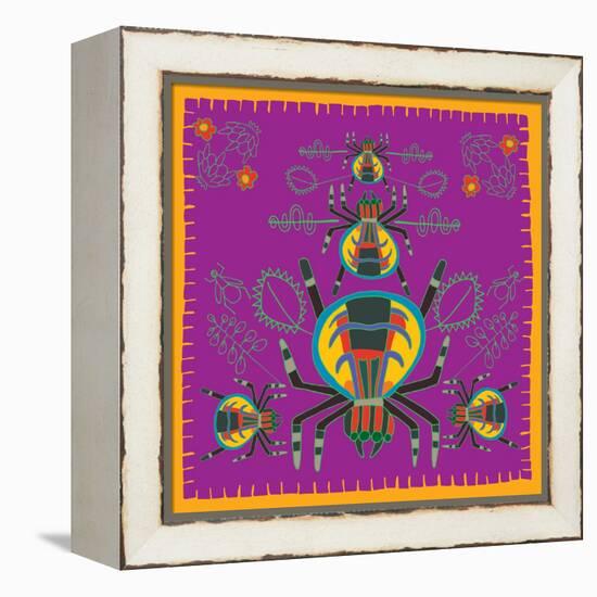 Spider, Jumping Spider-Belen Mena-Framed Premier Image Canvas