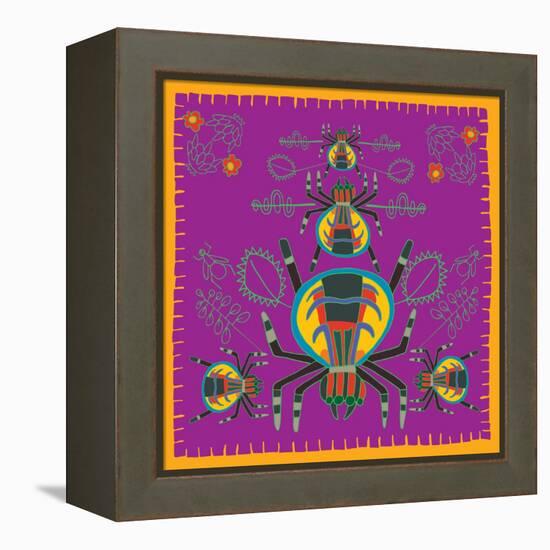 Spider, Jumping Spider-Belen Mena-Framed Premier Image Canvas