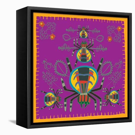 Spider, Jumping Spider-Belen Mena-Framed Premier Image Canvas