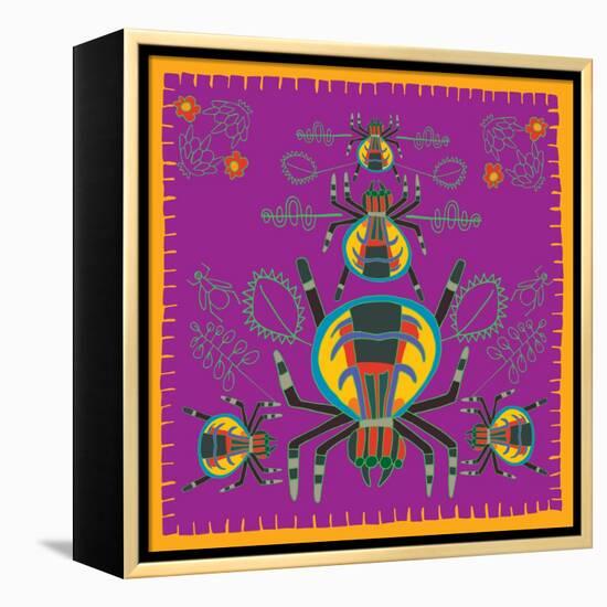 Spider, Jumping Spider-Belen Mena-Framed Premier Image Canvas