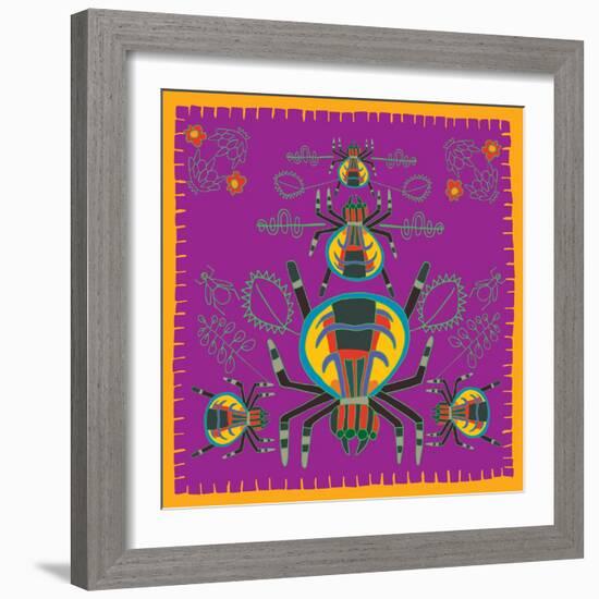 Spider, Jumping Spider-Belen Mena-Framed Giclee Print