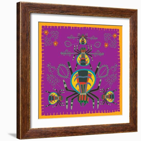 Spider, Jumping Spider-Belen Mena-Framed Giclee Print